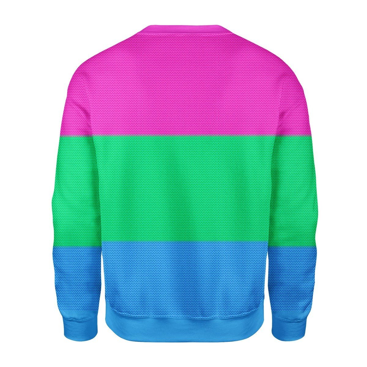 Gearhomies Christmas Unisex Sweater Polysexual Flag 3D Apparel