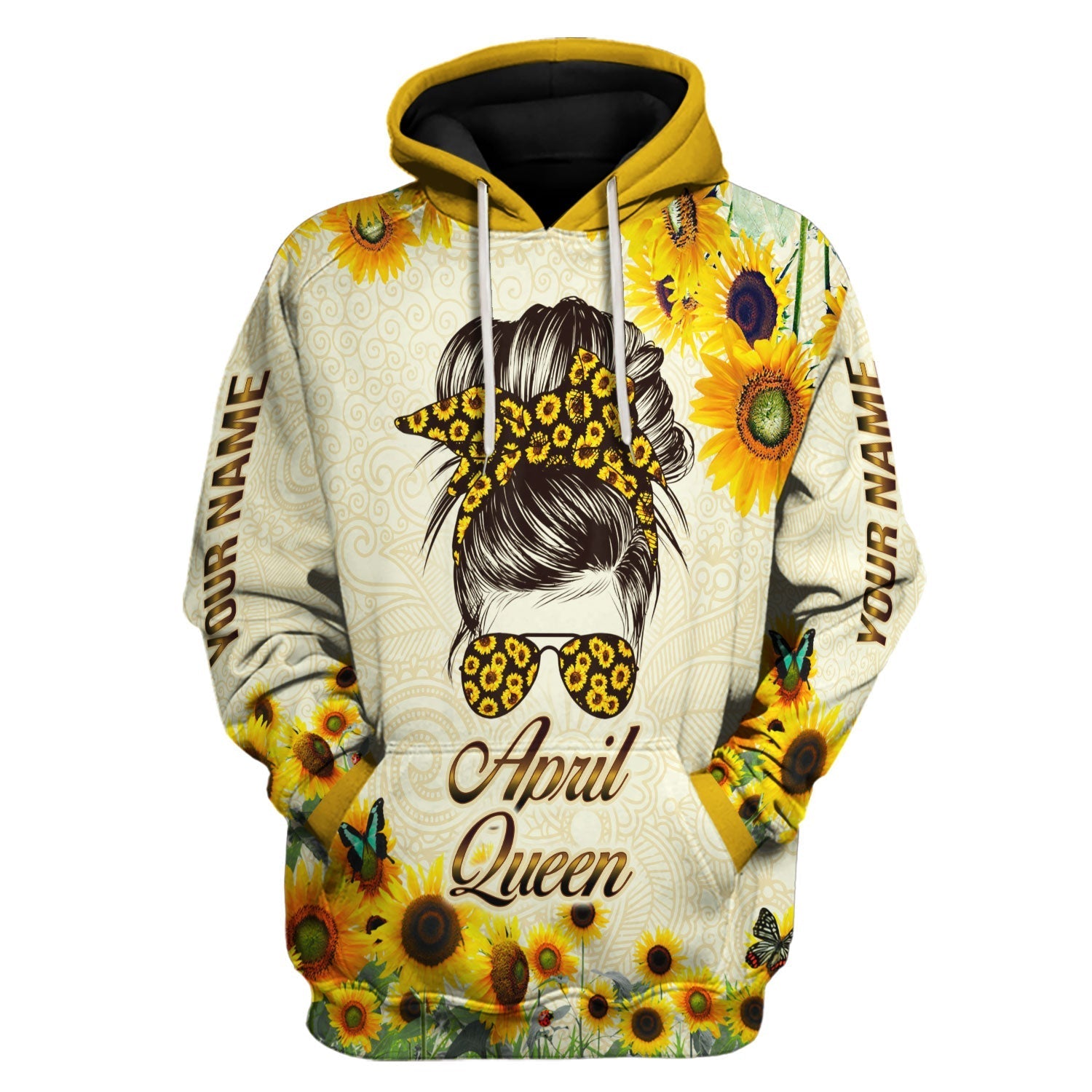 YMskins Personalized Tops April Queen All Over Printed