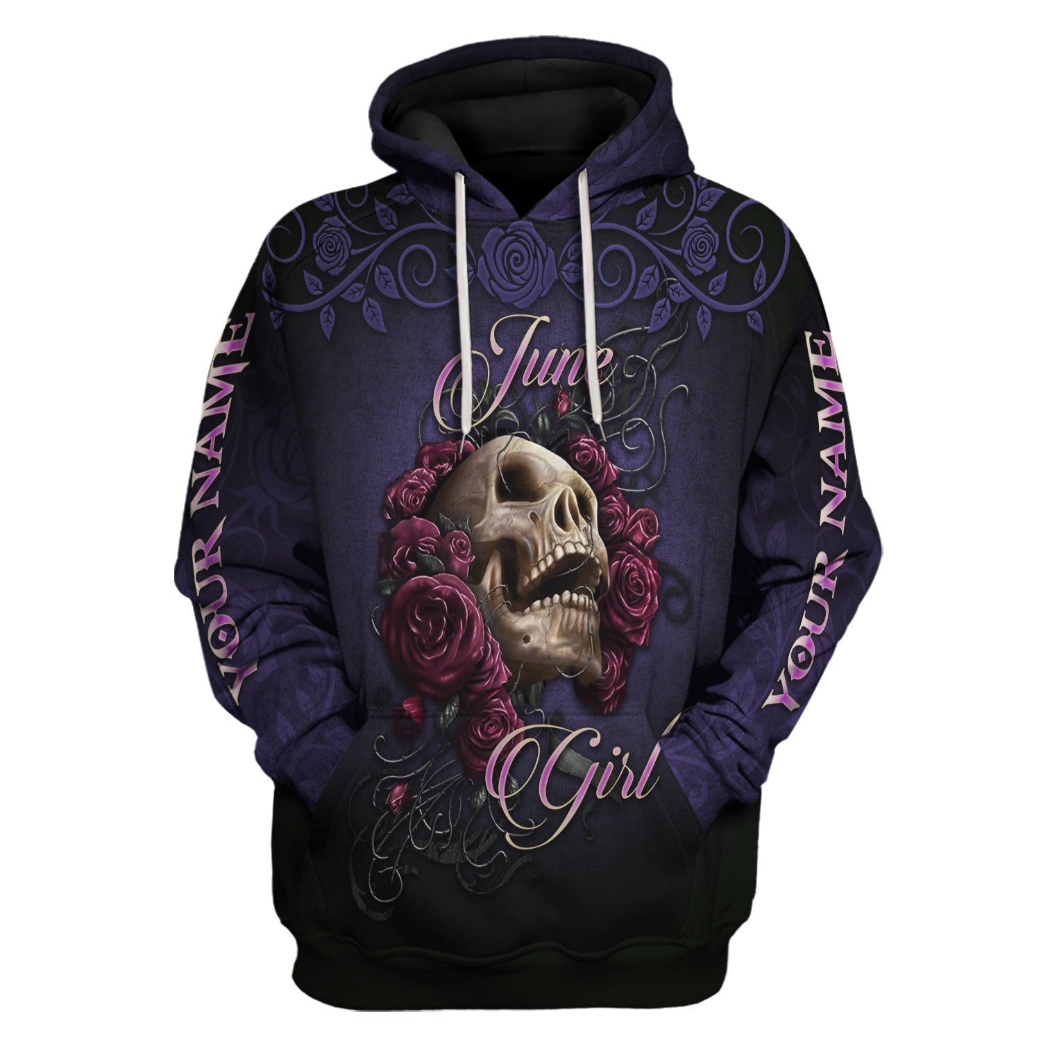 YMskins Personalized Tops I'm A June Girl All Over Printed