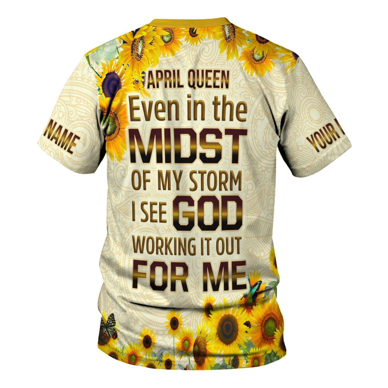 YMskins Personalized Tops April Queen All Over Printed