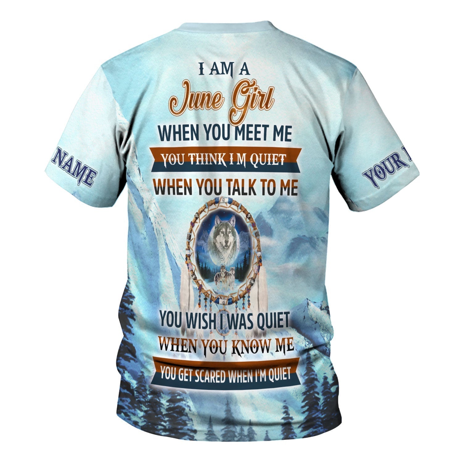 YMskins Personalized Tops I Am A June Girl All Over Printed