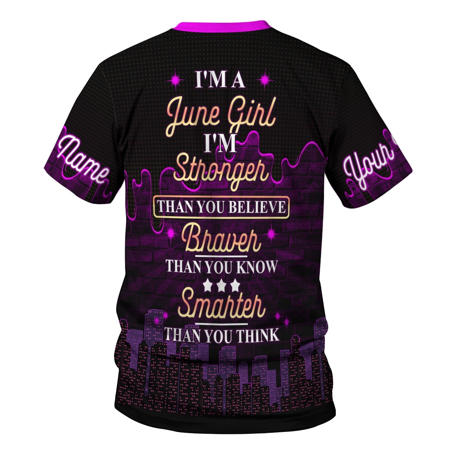 YMskins Personalized Tops I'm A June Girl All Over Printed