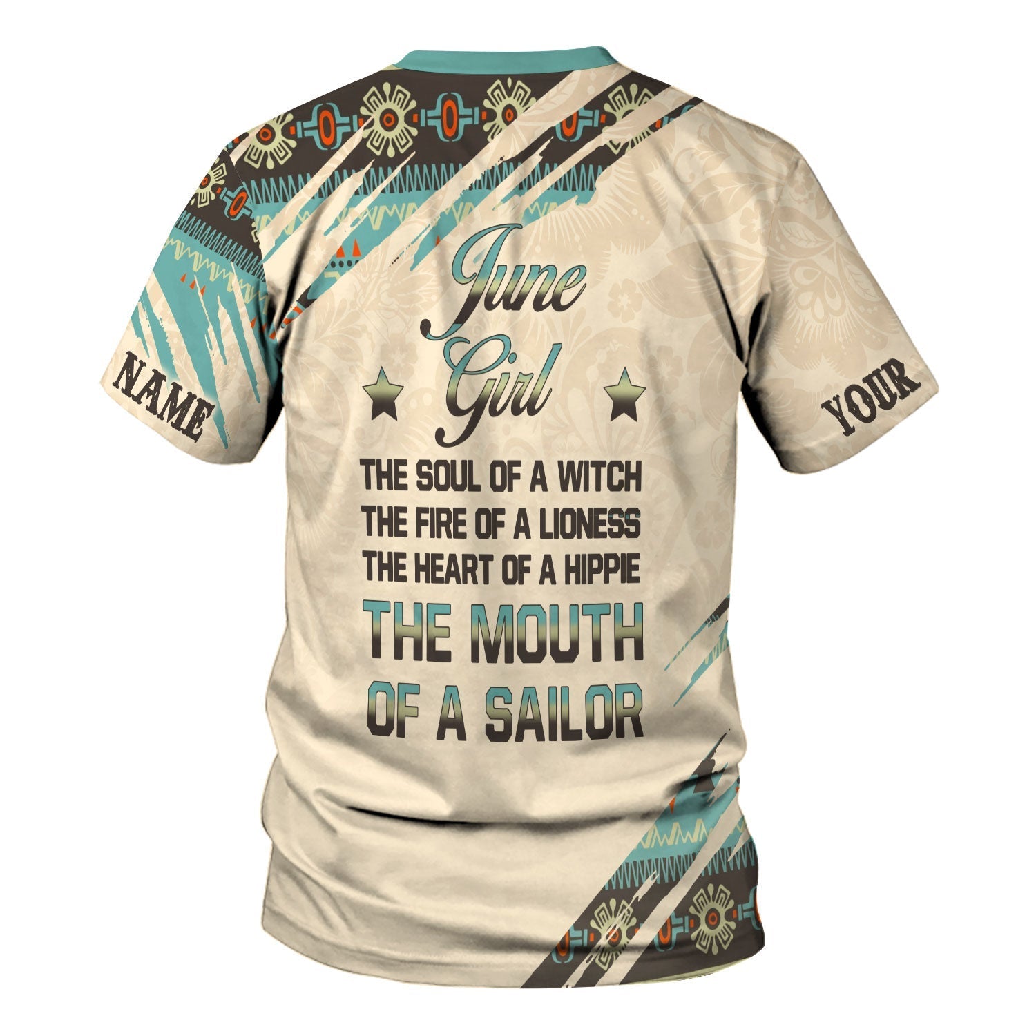 YMskins Personalized Tops June Girl All Over Printed