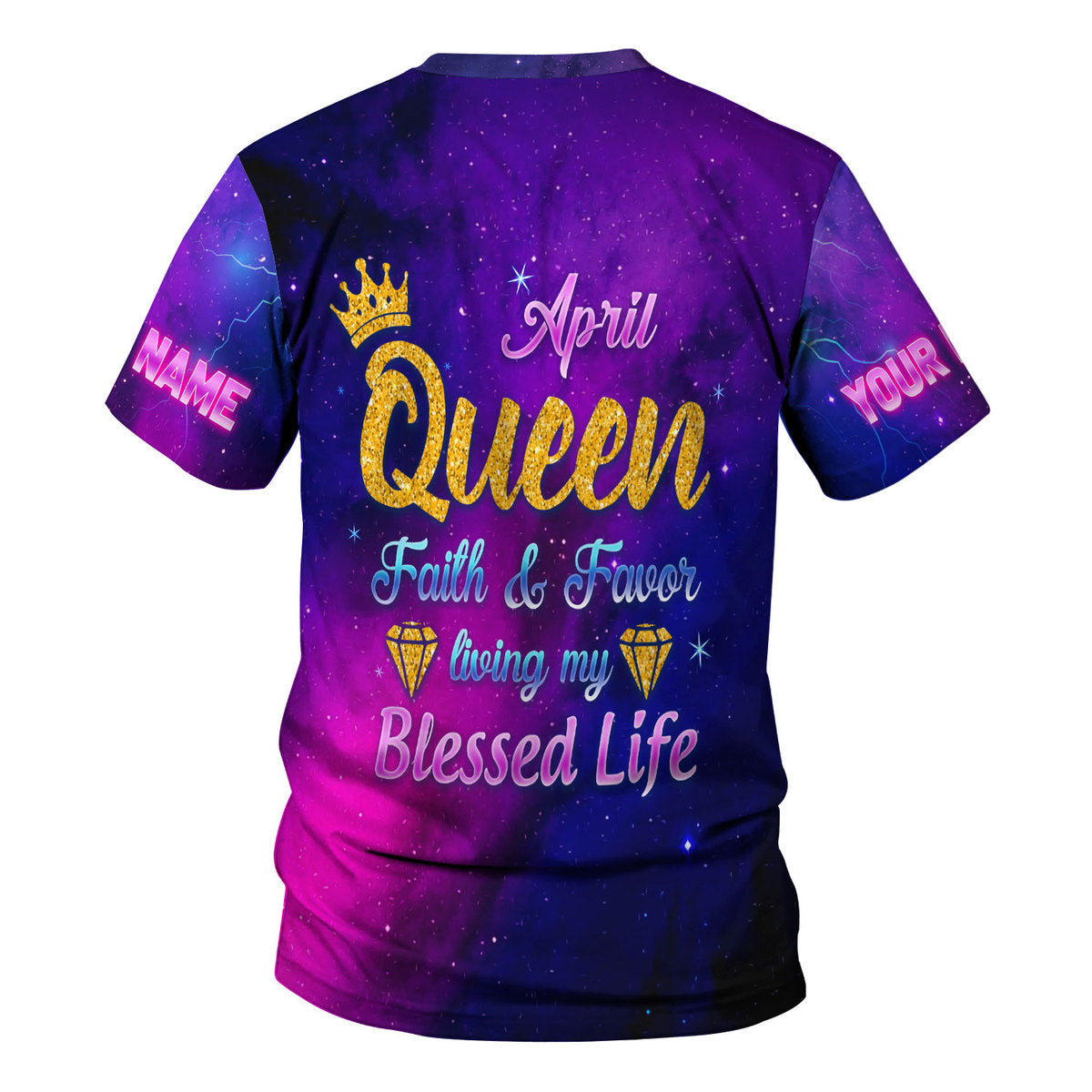 YMskins Personalized Tops April Queen All Over Printed