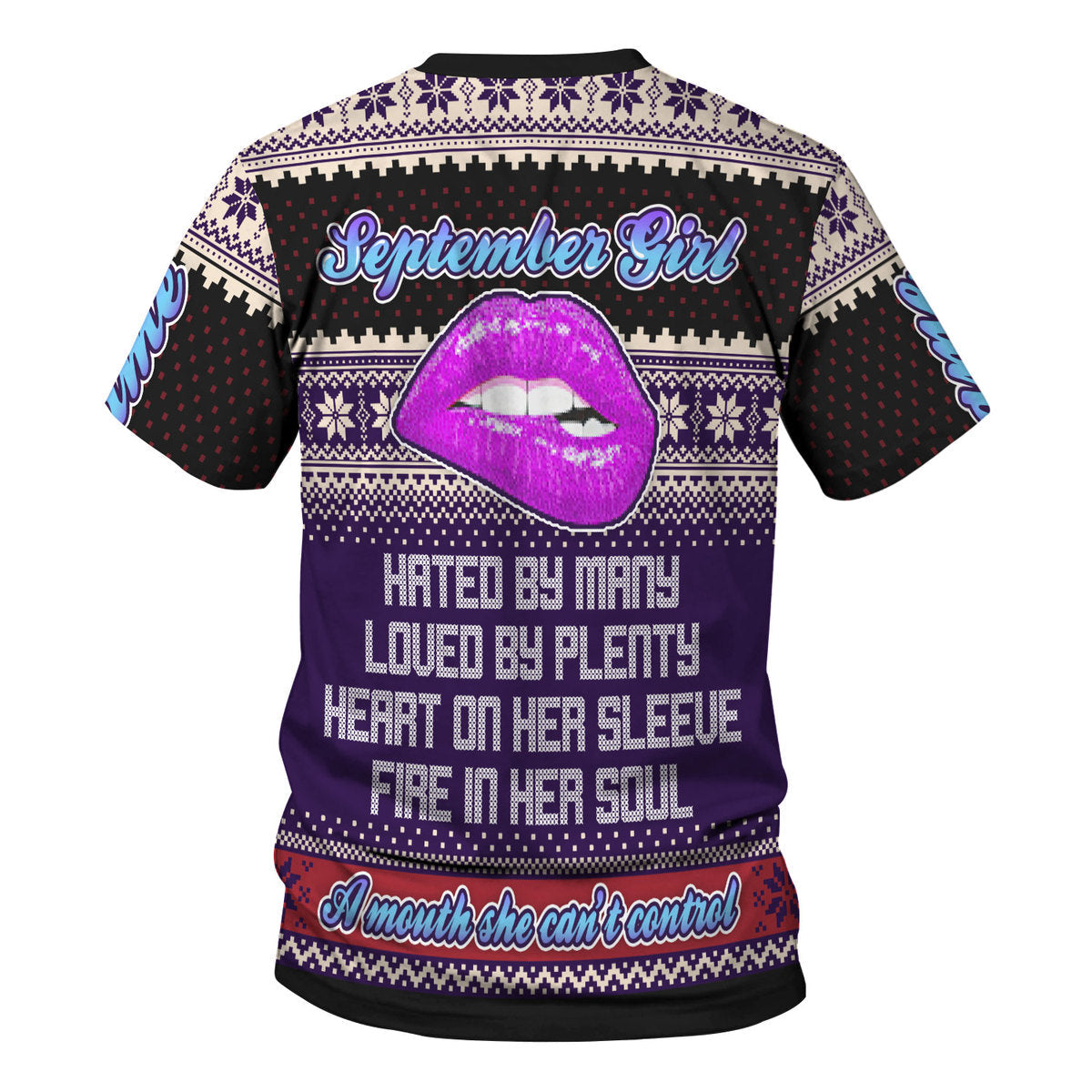 YMskins Personalized T-shirt A Queen Was Born In September All Over Printed