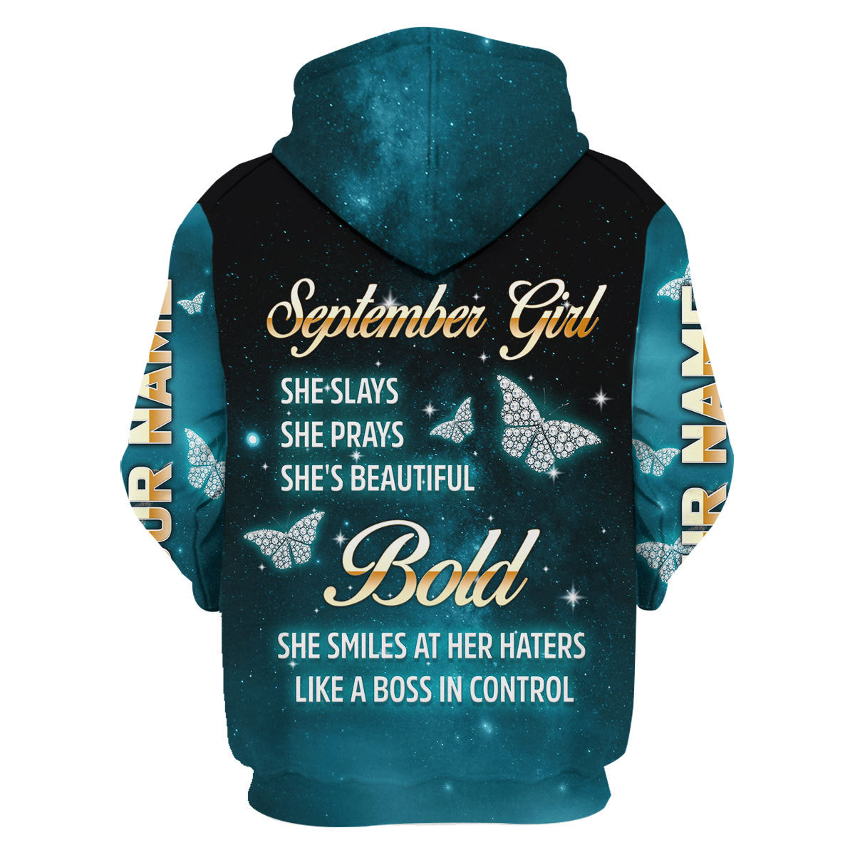 YMskins Personalized Tops September Girl All Over Printed