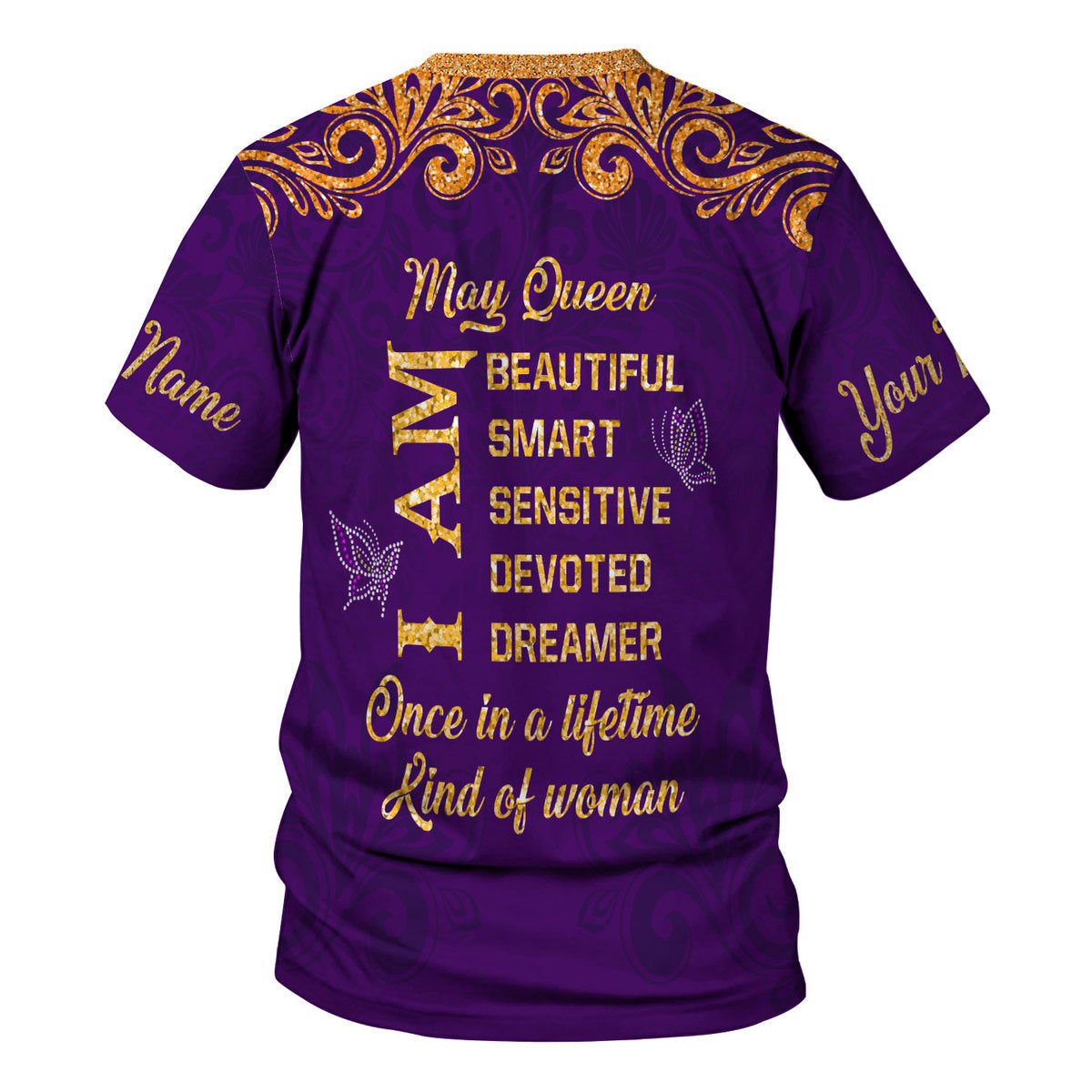 YMskins Personalized Tops May Queen All Over Printed