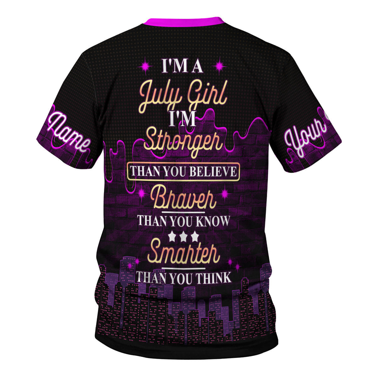 YMskins Personalized Tops I'm A July Girl All Over Printed