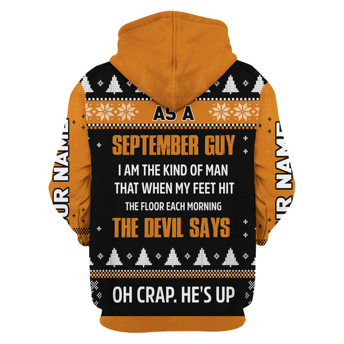 YMskins Personalized Hoodie September Guy All Over Printed