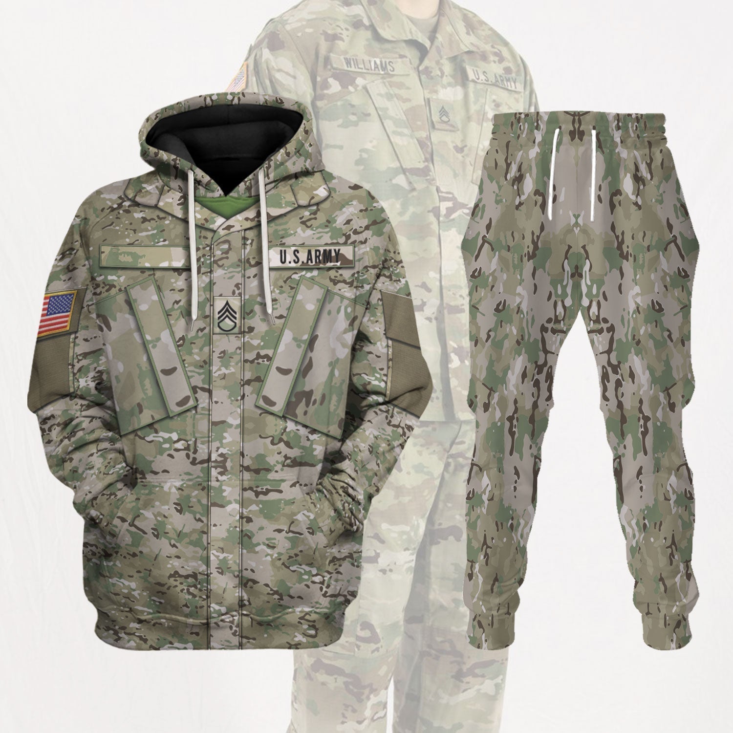 Personalize US Army Combat Uniform Operational Camouflage Pattern (OCP)