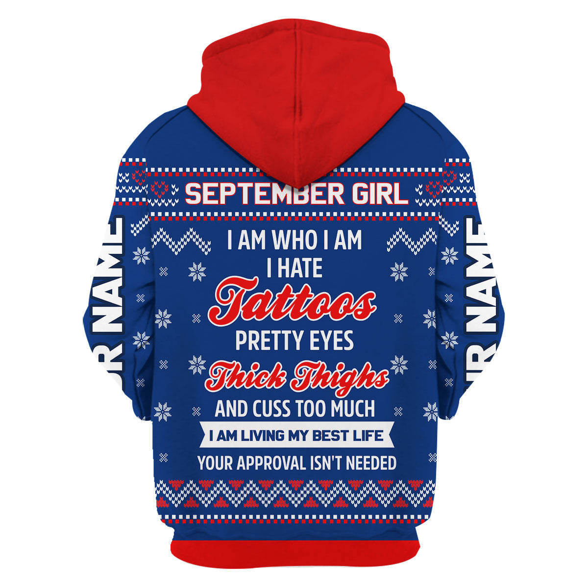 YMskins Personalized Tops September Girl I Am Who I Am All Over Printed