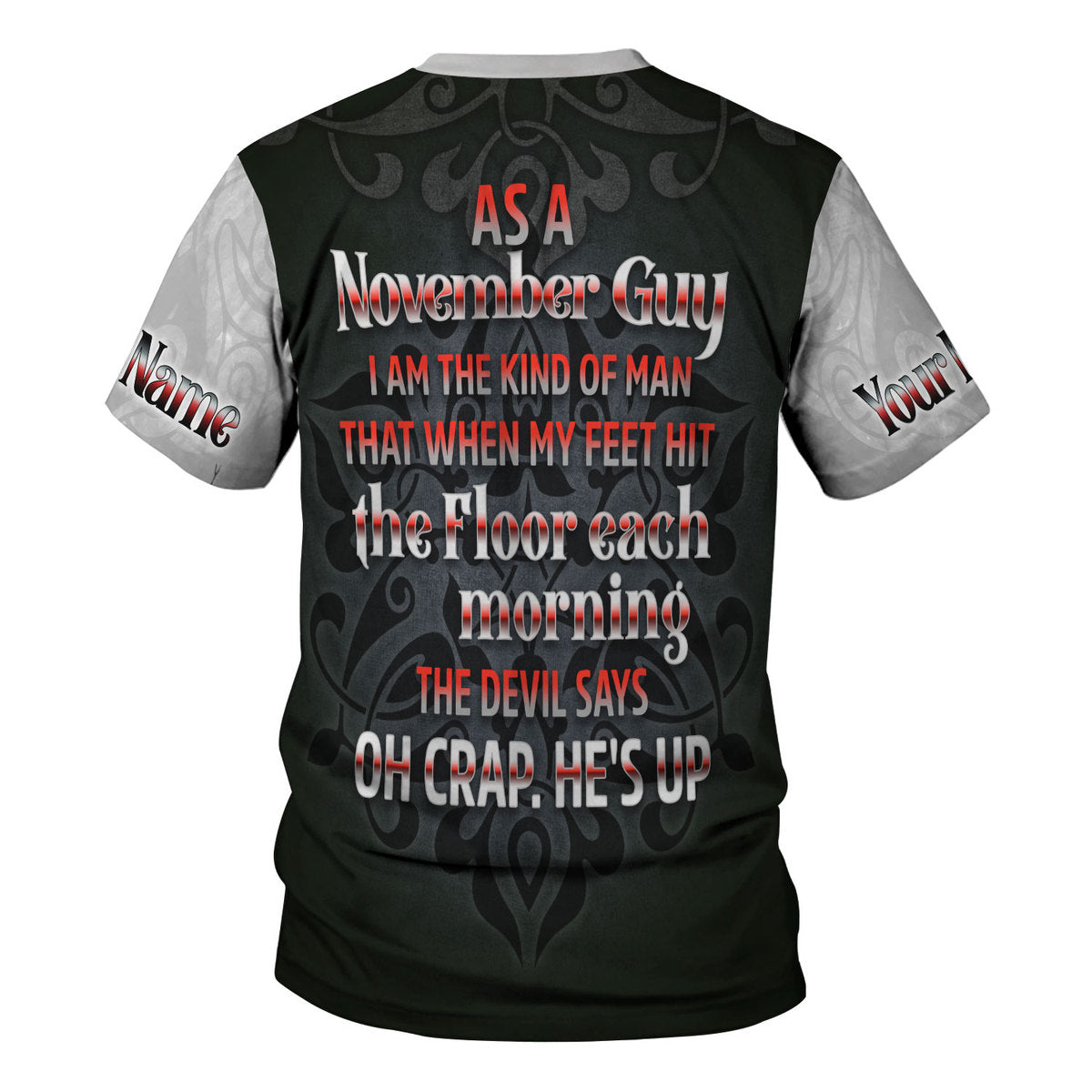 YMskins Personalized Tops November Guy All Over Printed