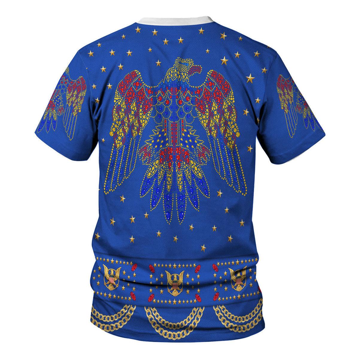 Gearhomie Elvis EAGLE Blue Costume Hoodie Sweatshirt T-Shirt Sweatpants - Gearhomie.com