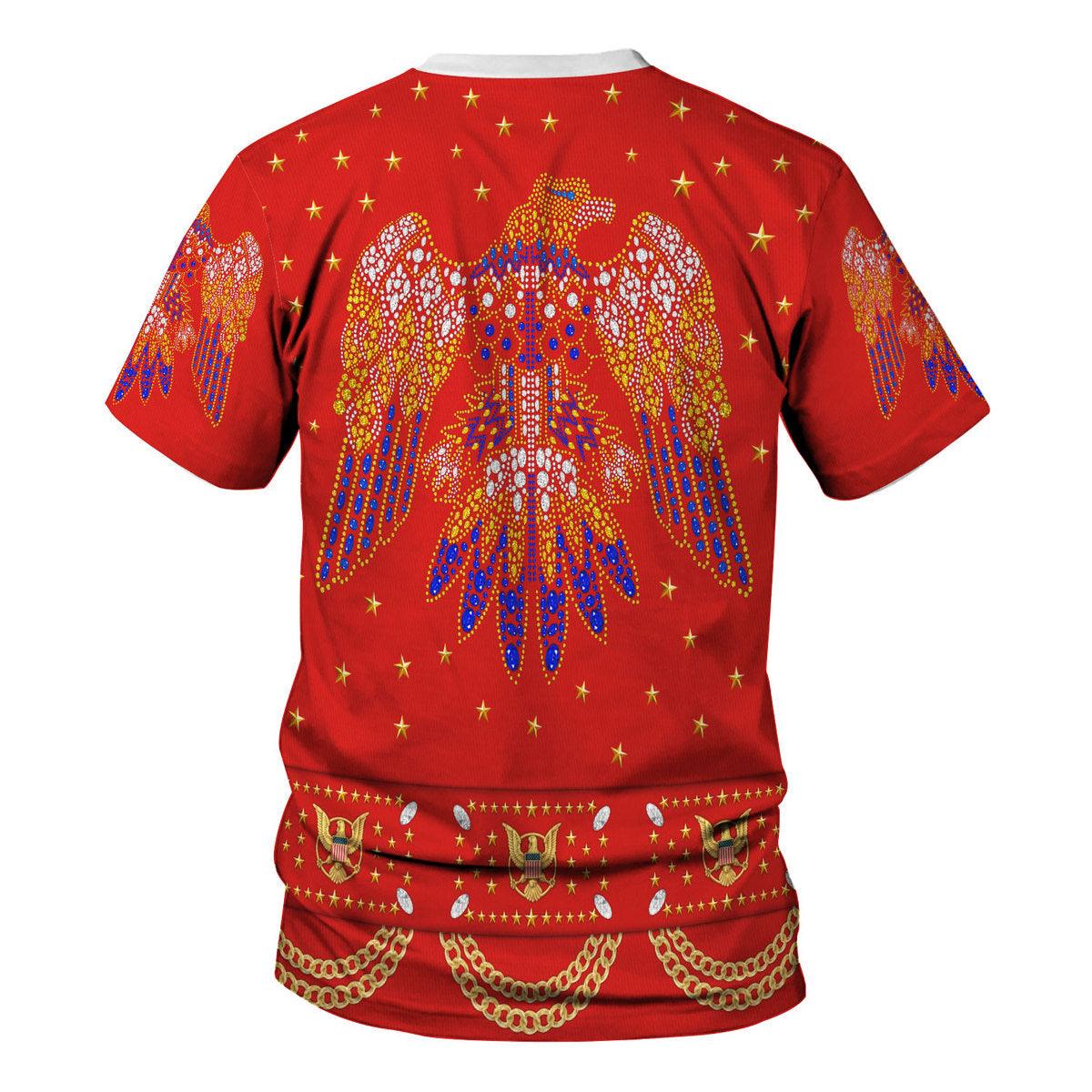 Gearhomie Elvis EAGLE Red Costume Hoodie Sweatshirt T-Shirt Sweatpants - Gearhomie.com