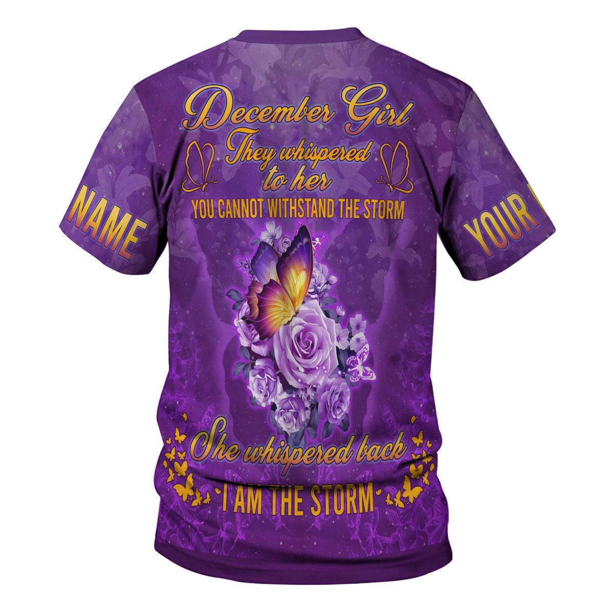 YMskins Personalized  Tops  December Girl All Over Printed