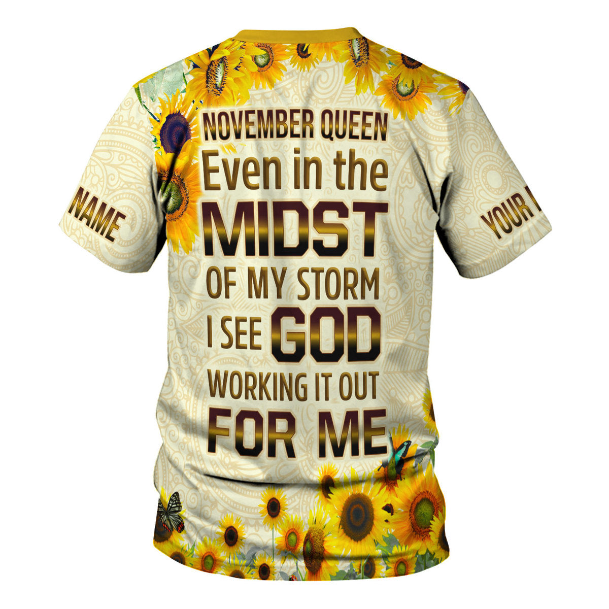 YMskins Personalized Tops November Queen All Over Printed