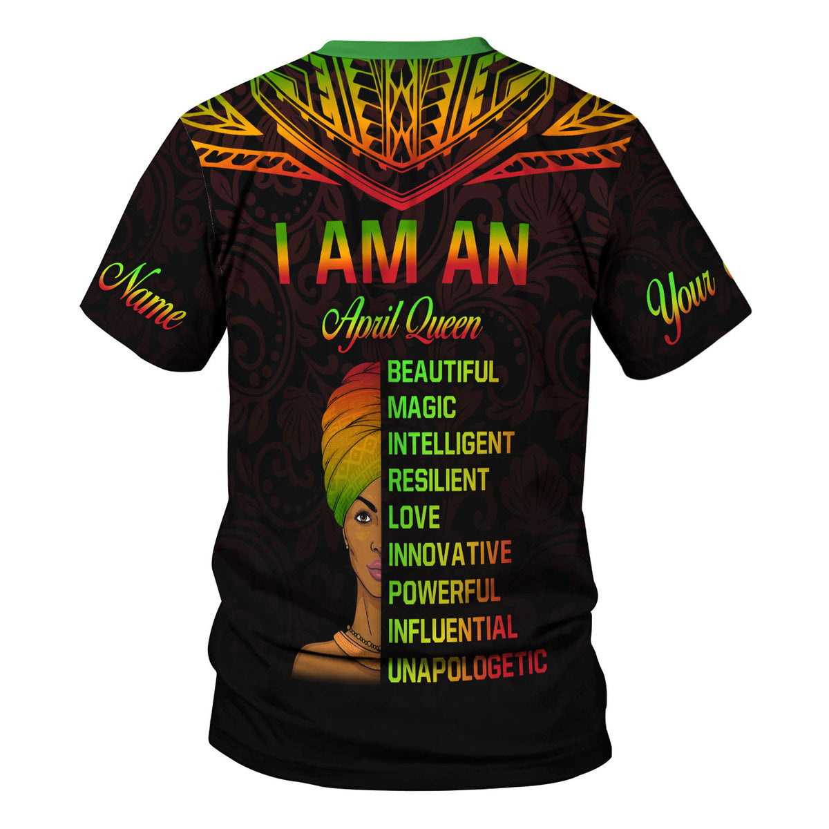 YMskins Personalized Tops April Queen All Over Printed