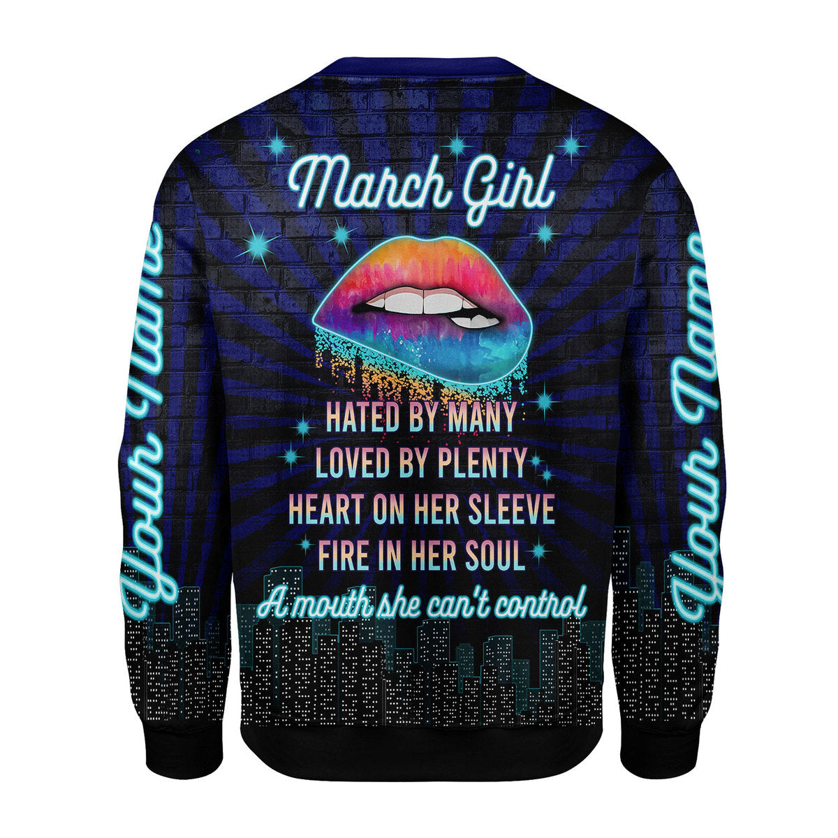 YMskins Personalized Ugly Sweater March Girl All Over Printed