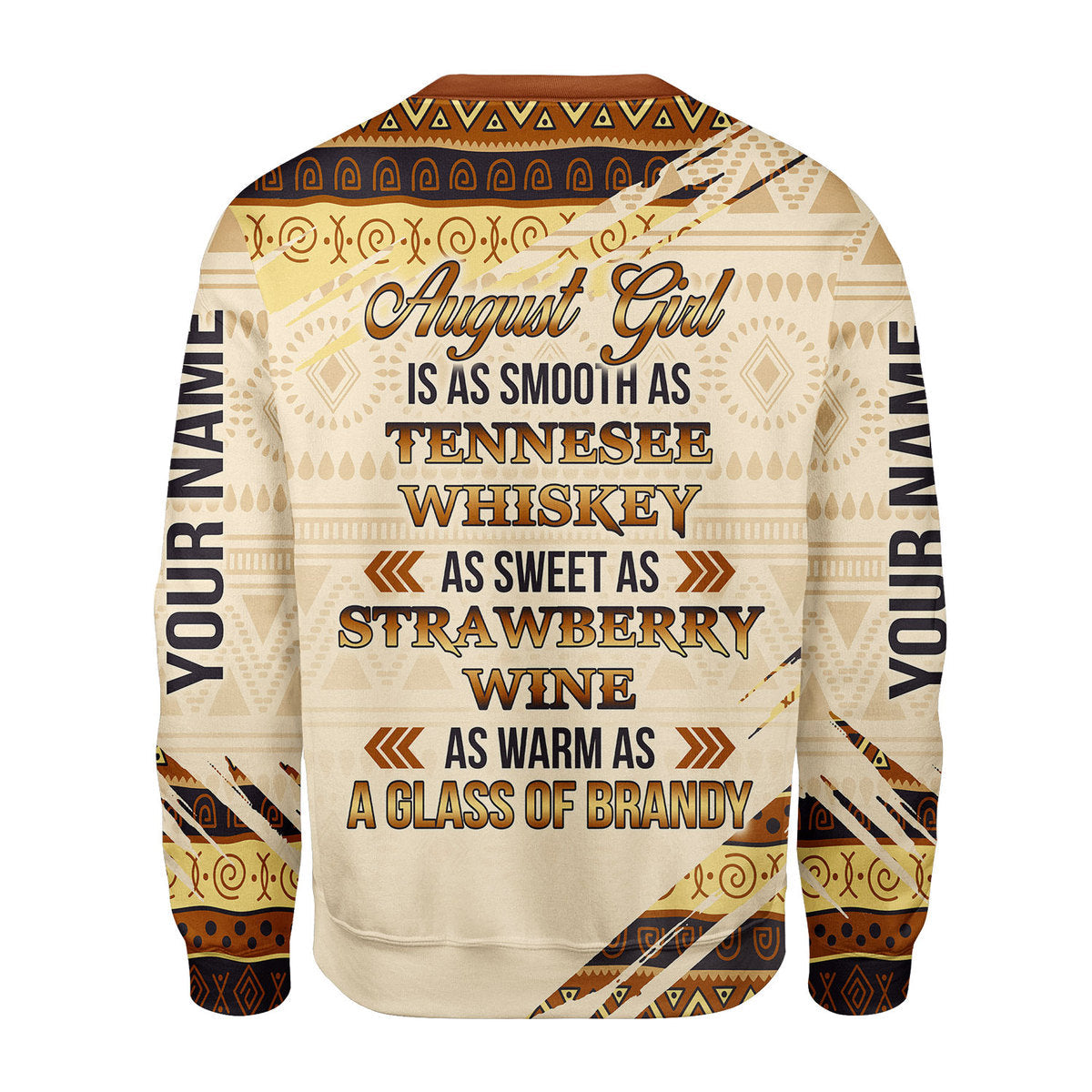YMskins Personalized Ugly Sweater August Girl All Over Printed