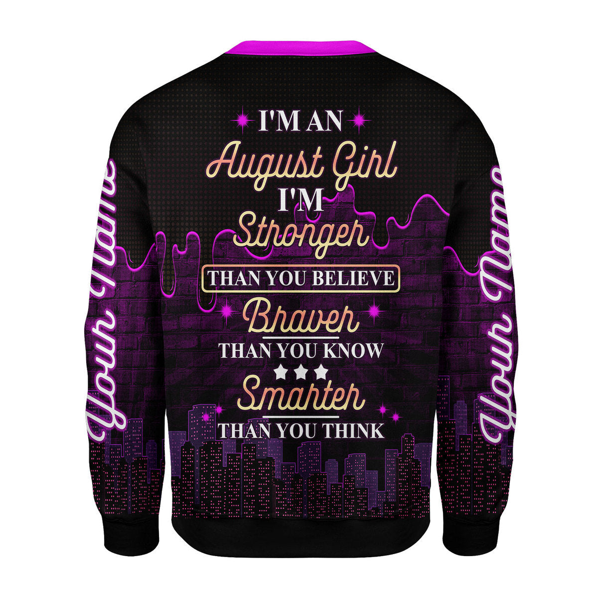 YMskins Personalized Tops I'm An August Girl All Over Printed
