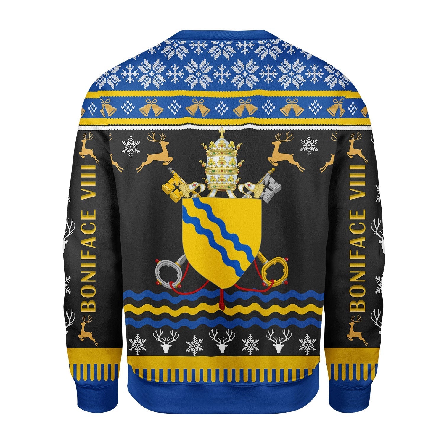 YMskins Christmas Sweater Pope Boniface VIII Coat of Arms 3D Apparel