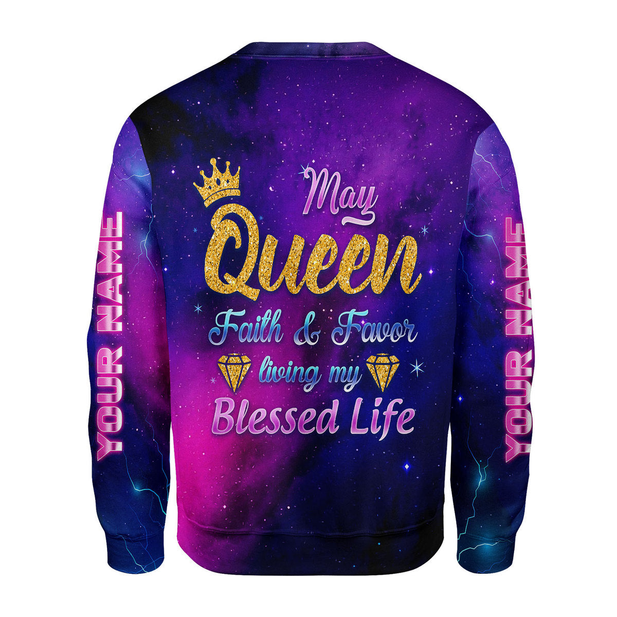 YMskins Personalized Ugly Sweater May Queen All Over Printed