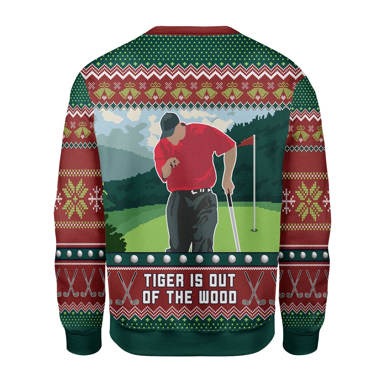 YMskins Christmas Sweater Tiger Is Out Of The Wood 3D Apparel