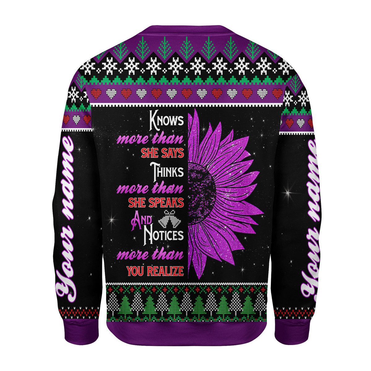 YMskins Personalized Ugly Sweater November Girl All Over Printed