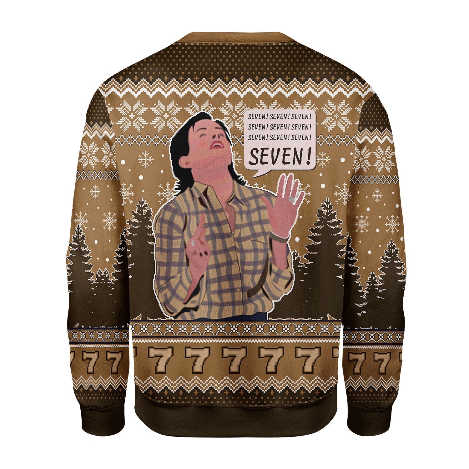 YMskins Christmas Sweater Friends Seven 3D Apparel