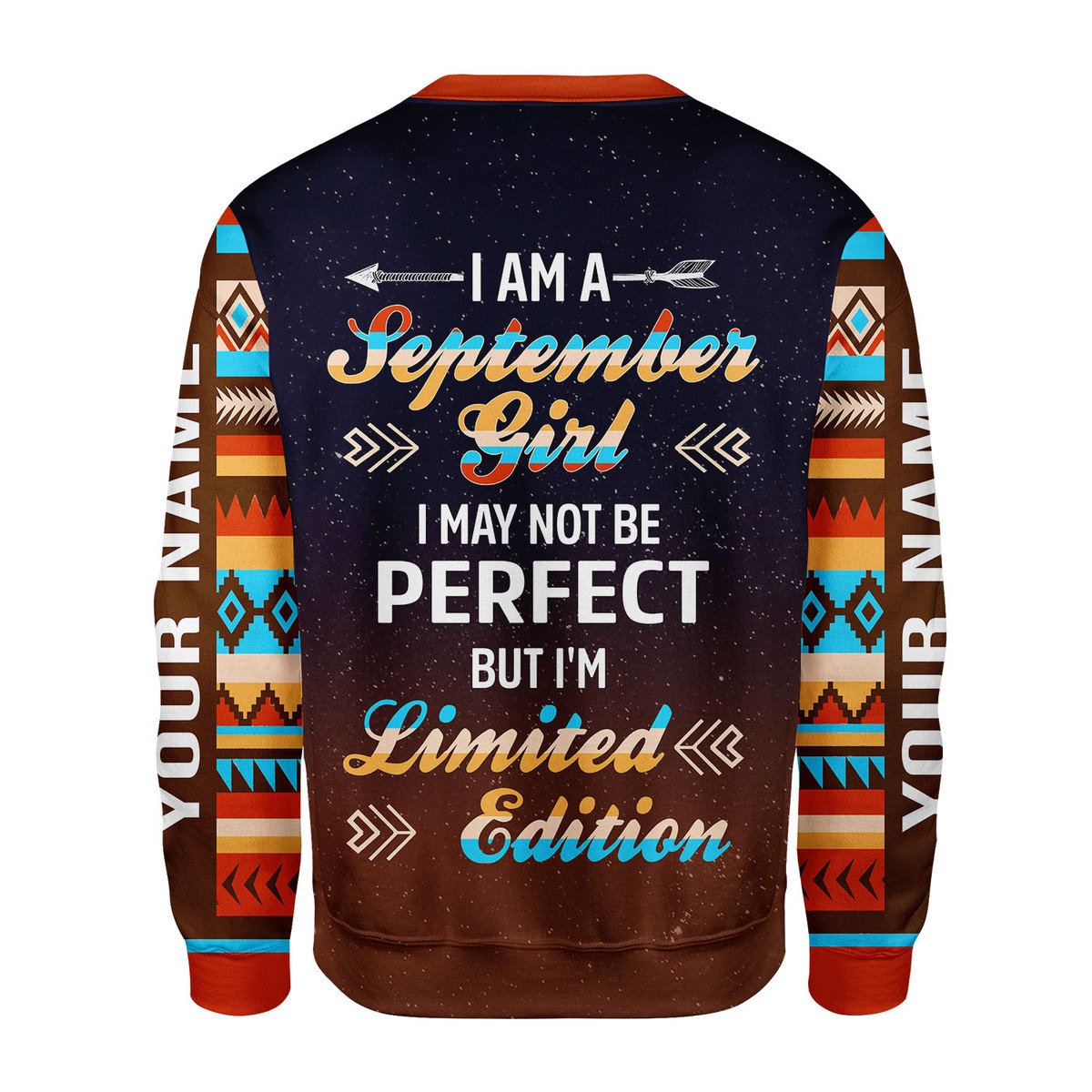 YMskins Personalized Ugly Sweater September Girl All Over Printed
