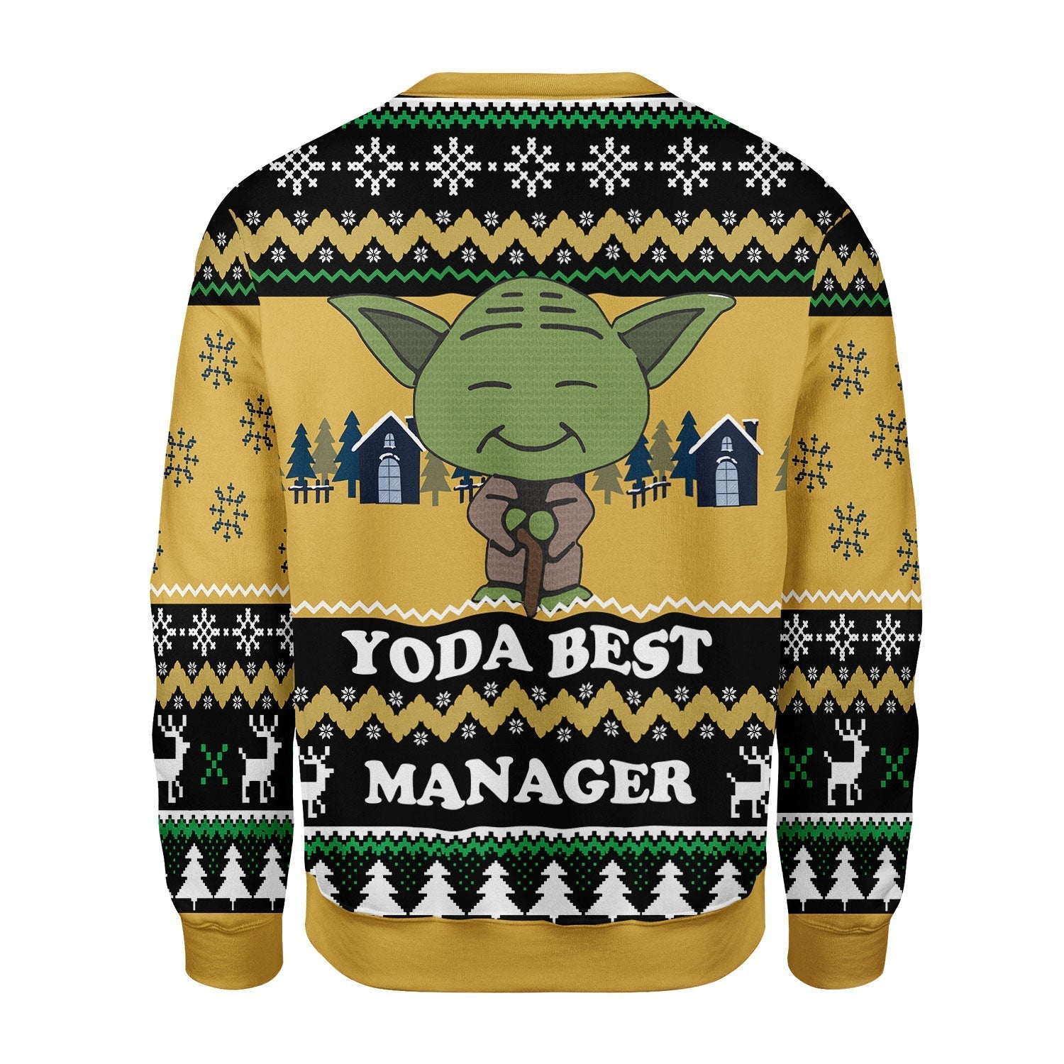 YMskins Christmas Sweater Yoda Best Custom Profession  3D Apparel