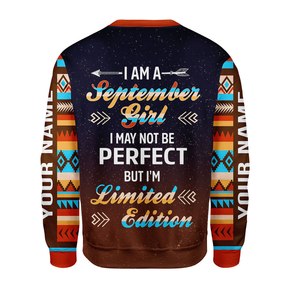 YMskins Personalized Sweatshirt September Girl All Over Printed