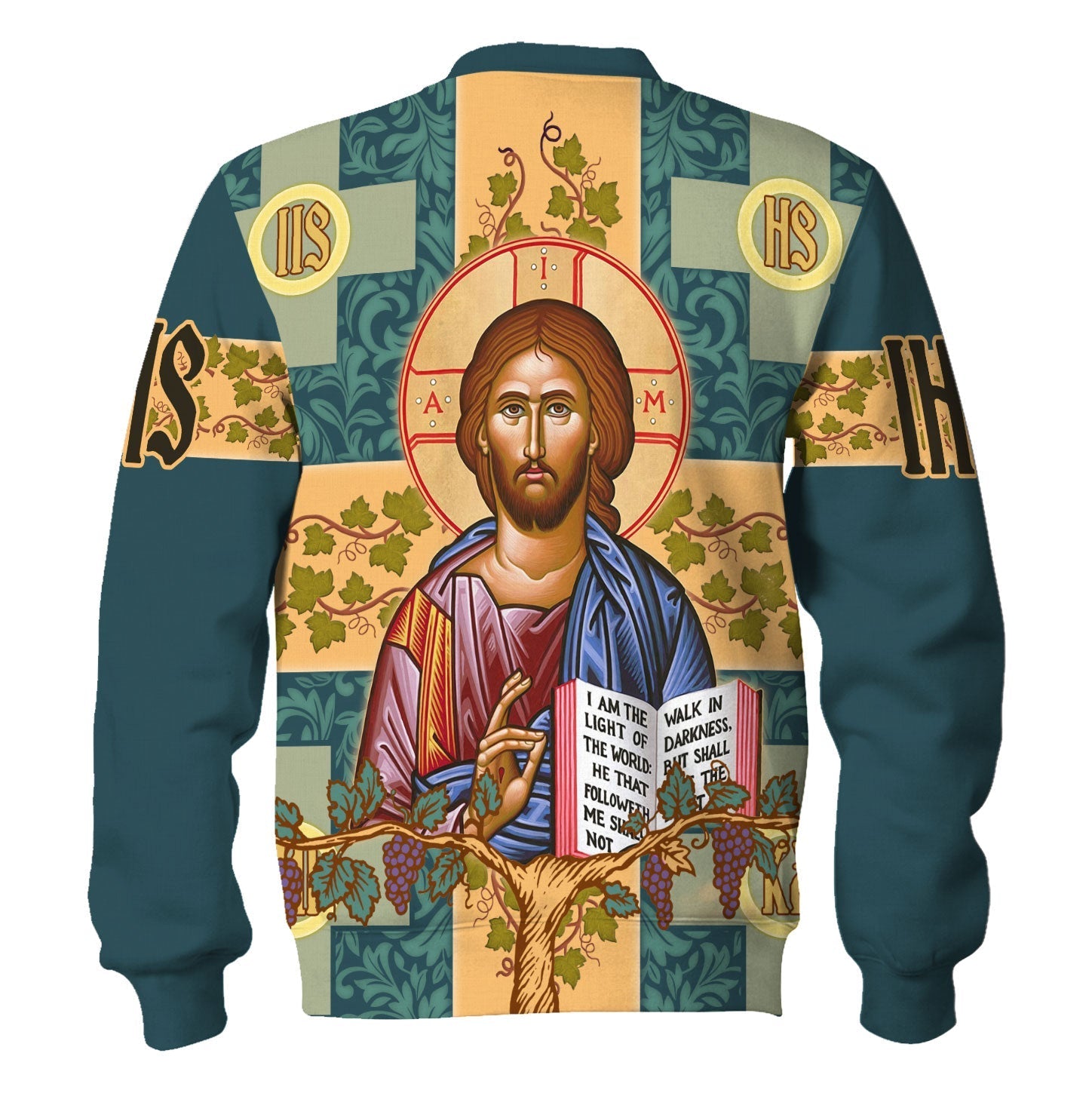 YMskins Tops Pullover Sweatshirt Jesus Greek Orthodoxy 3D Apparel