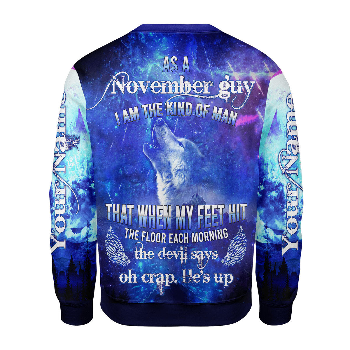 YMskins Personalized Ugly Sweater November Guy All Over Printed