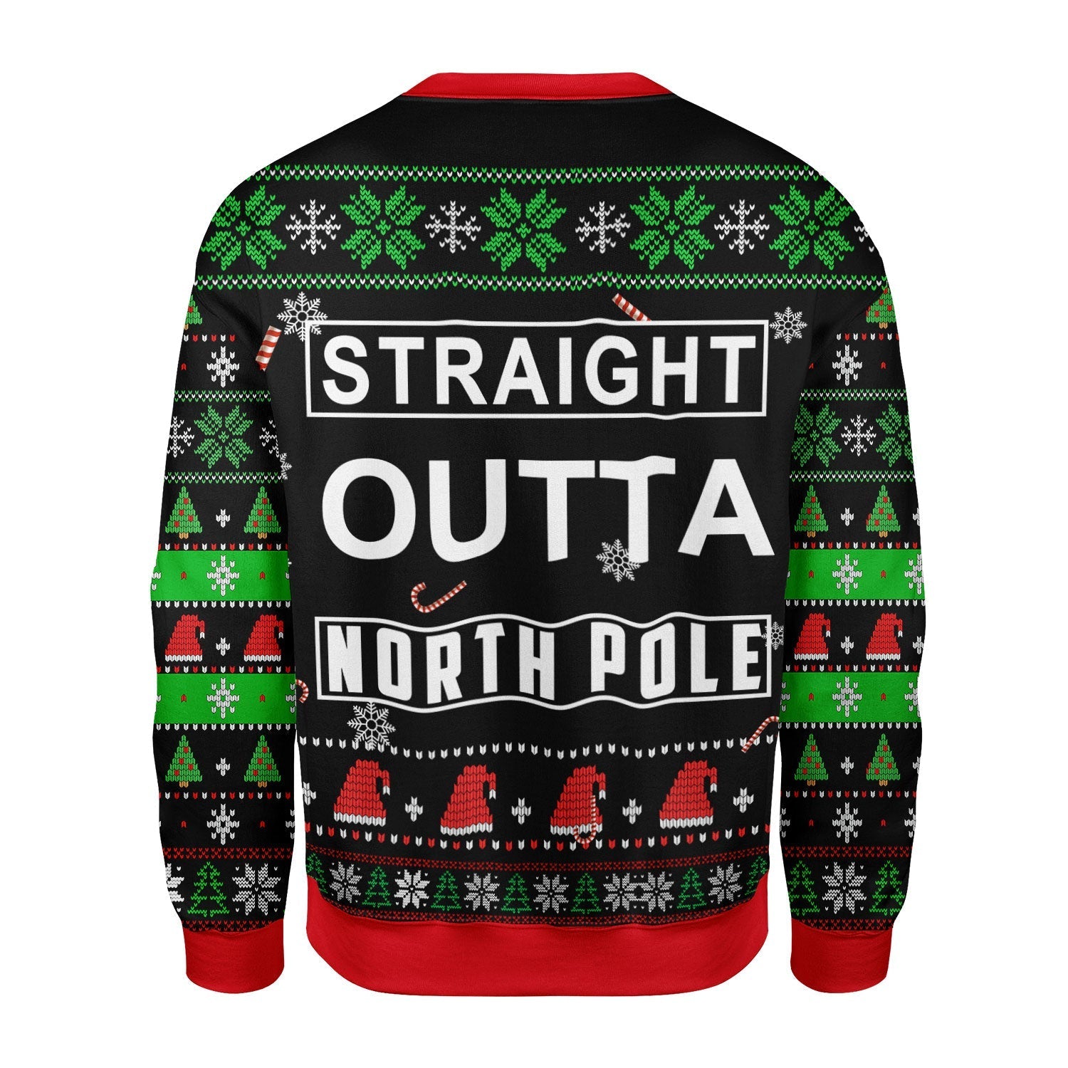 YMskins Christmas Sweater Straight Outta North Pole 3D Apparel