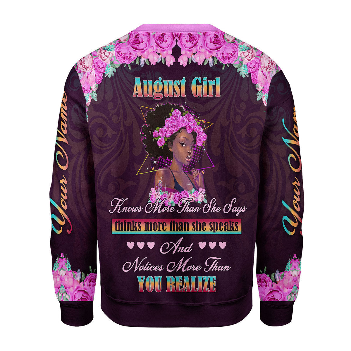 YMskins Personalized Tops August Girl All Over Printed