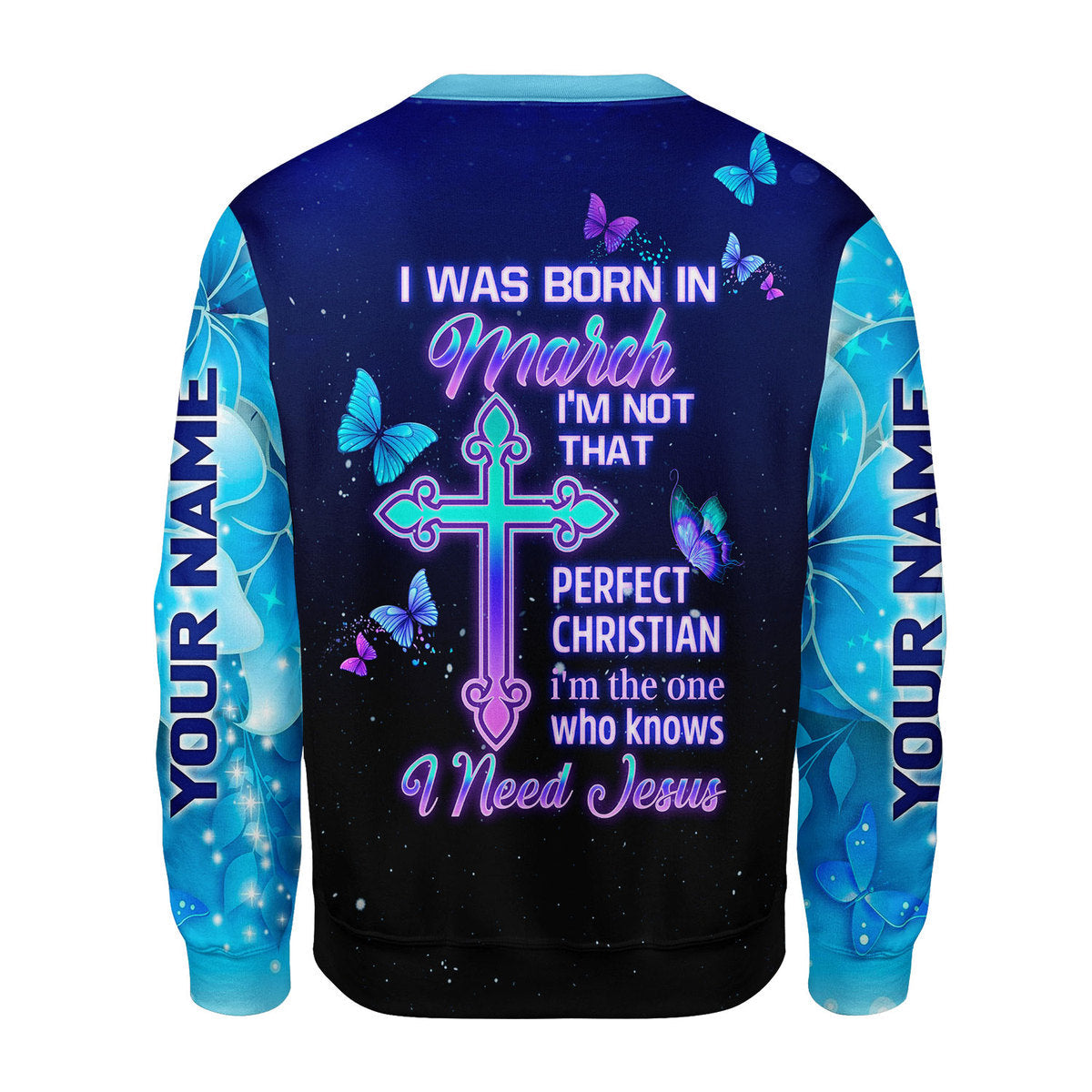 YMskins Personalized Ugly Sweater March Girl All Over Printed