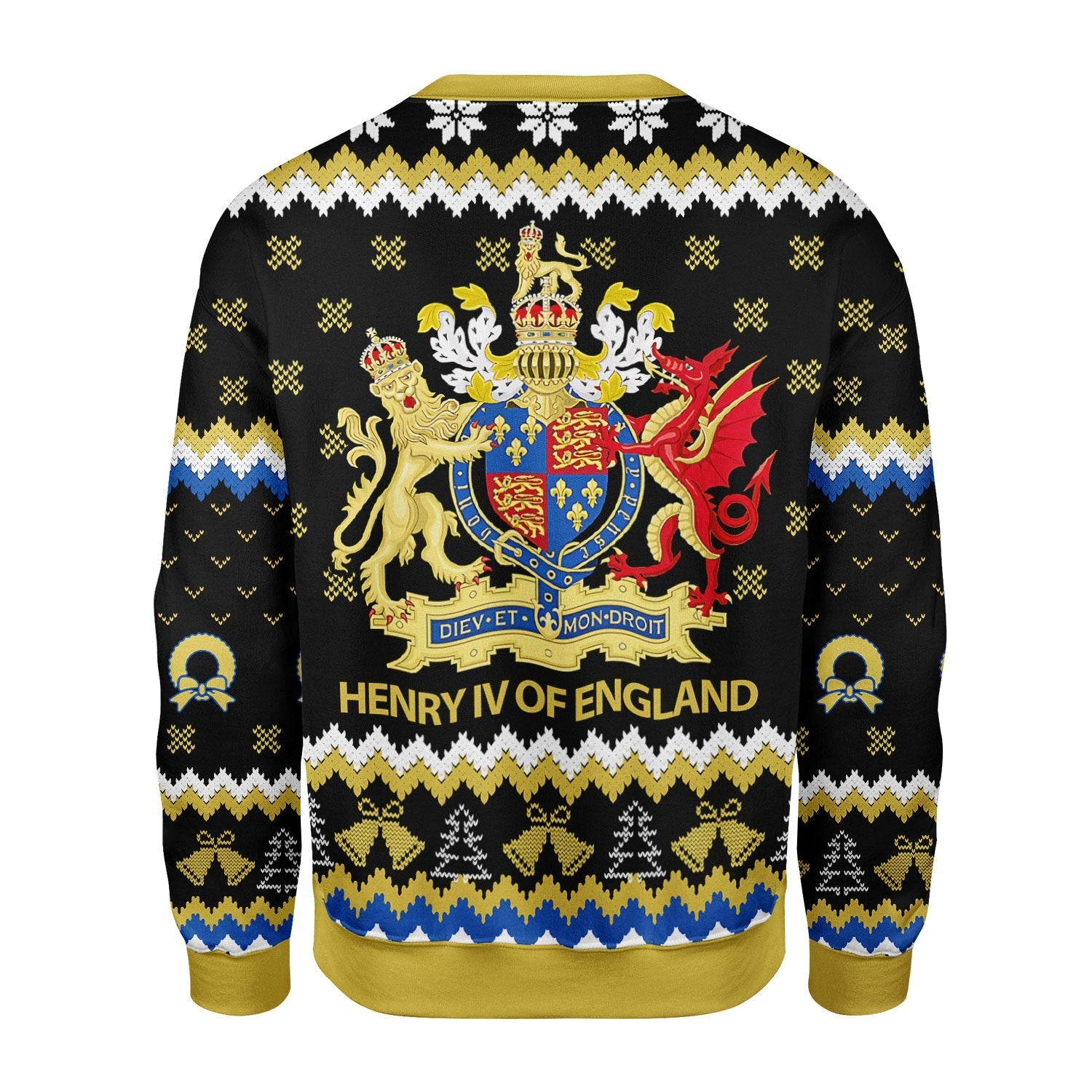 YMskins Christmas Sweater Coat Of Arms Henry IV 3D Apparel