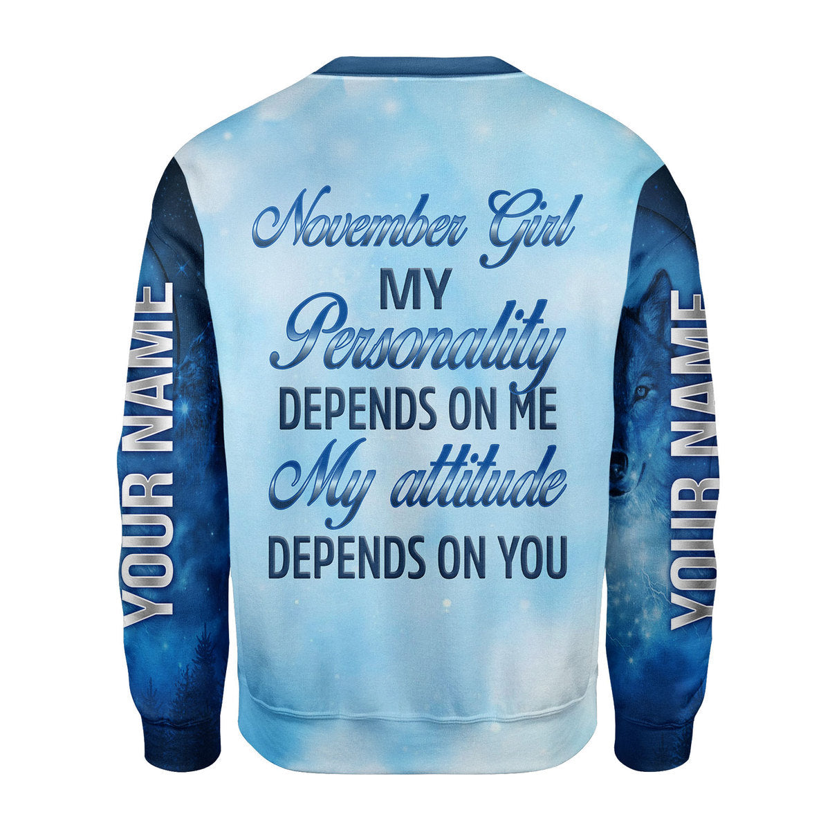 YMskins Personalized Tops November Girl All Over Printed