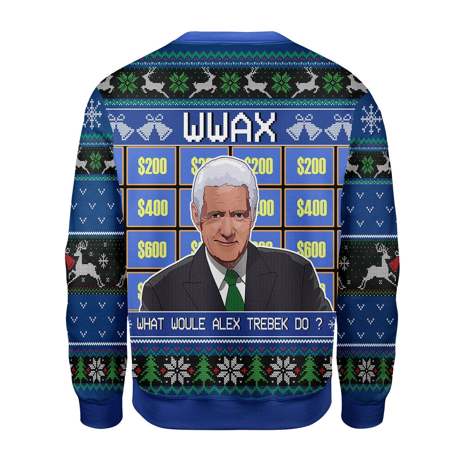 YMskins Christmas Sweater Alex Trebek 3D Apparel