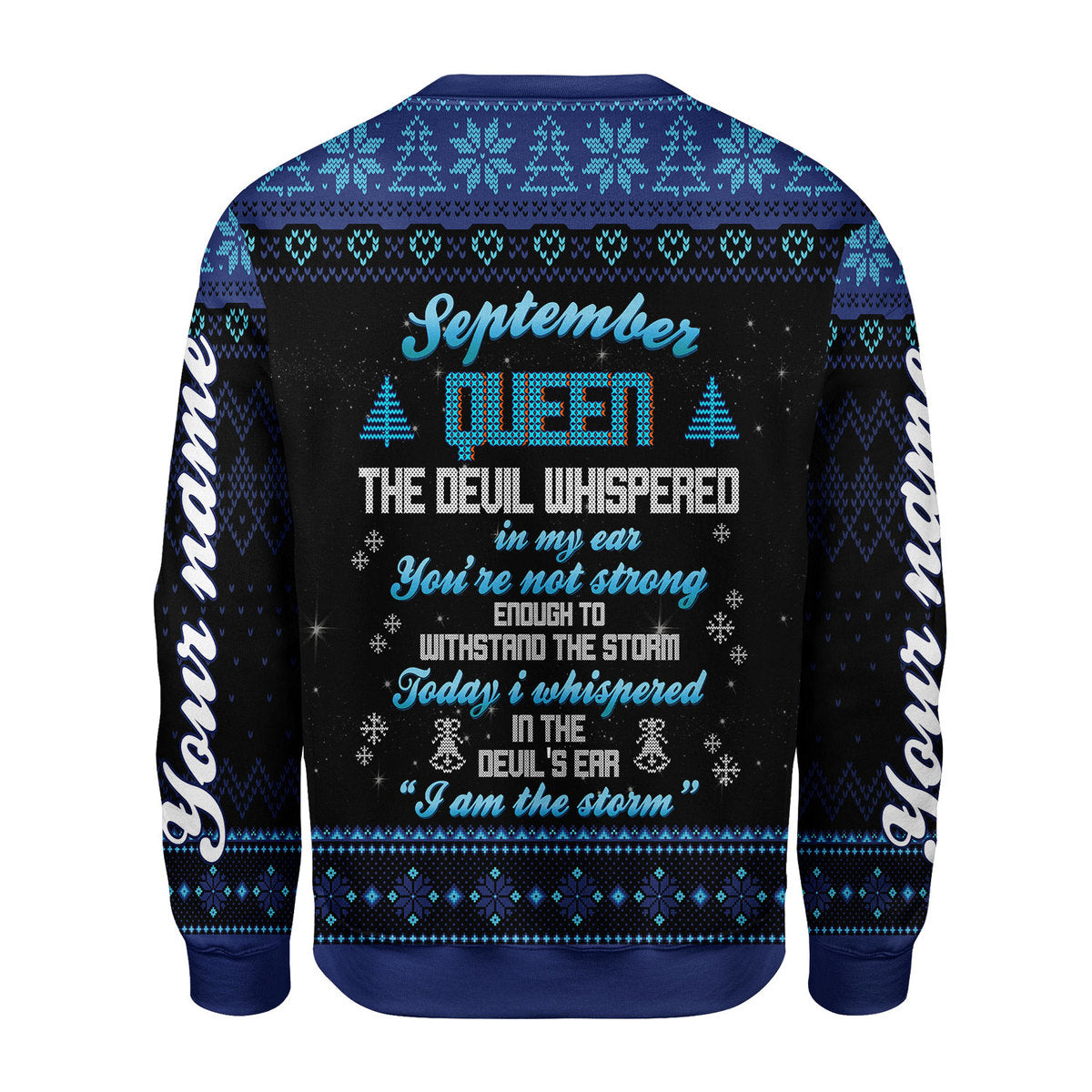 YMskins Personalized Sweatshirt September Girl I Am The Storm All Over Printed