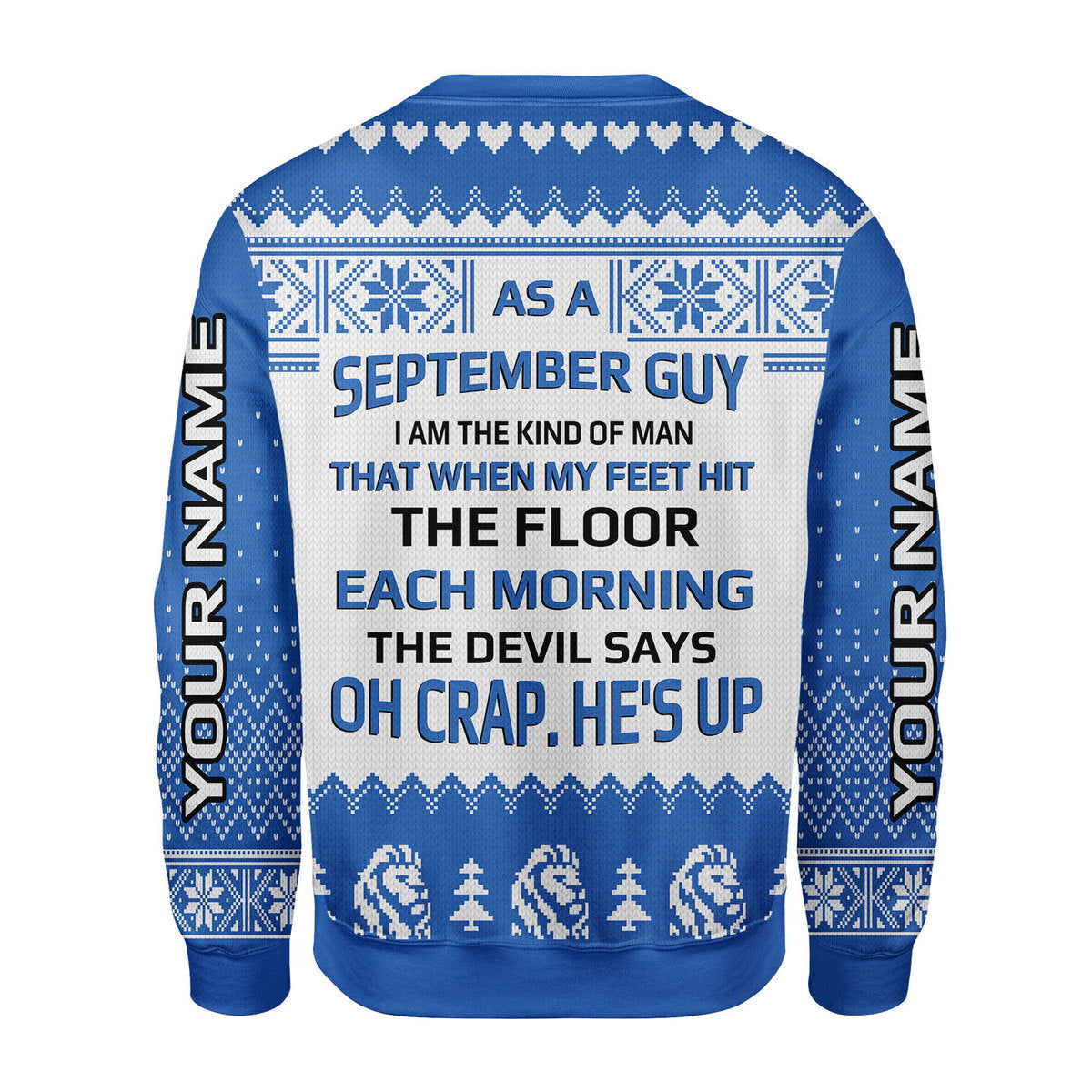 YMskins Personalized Sweatshirt September Guy All Over Printed
