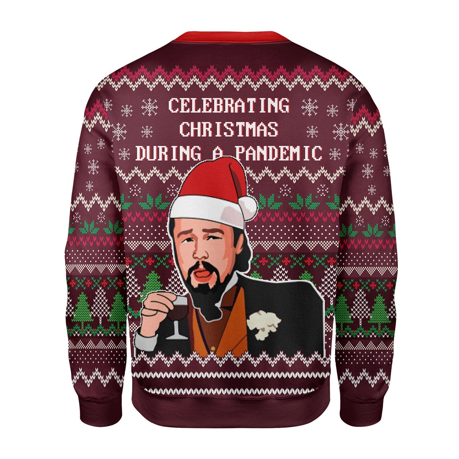 YMskins Christmas Sweater Celebrating Christmas During Pandemic 3D Apparel