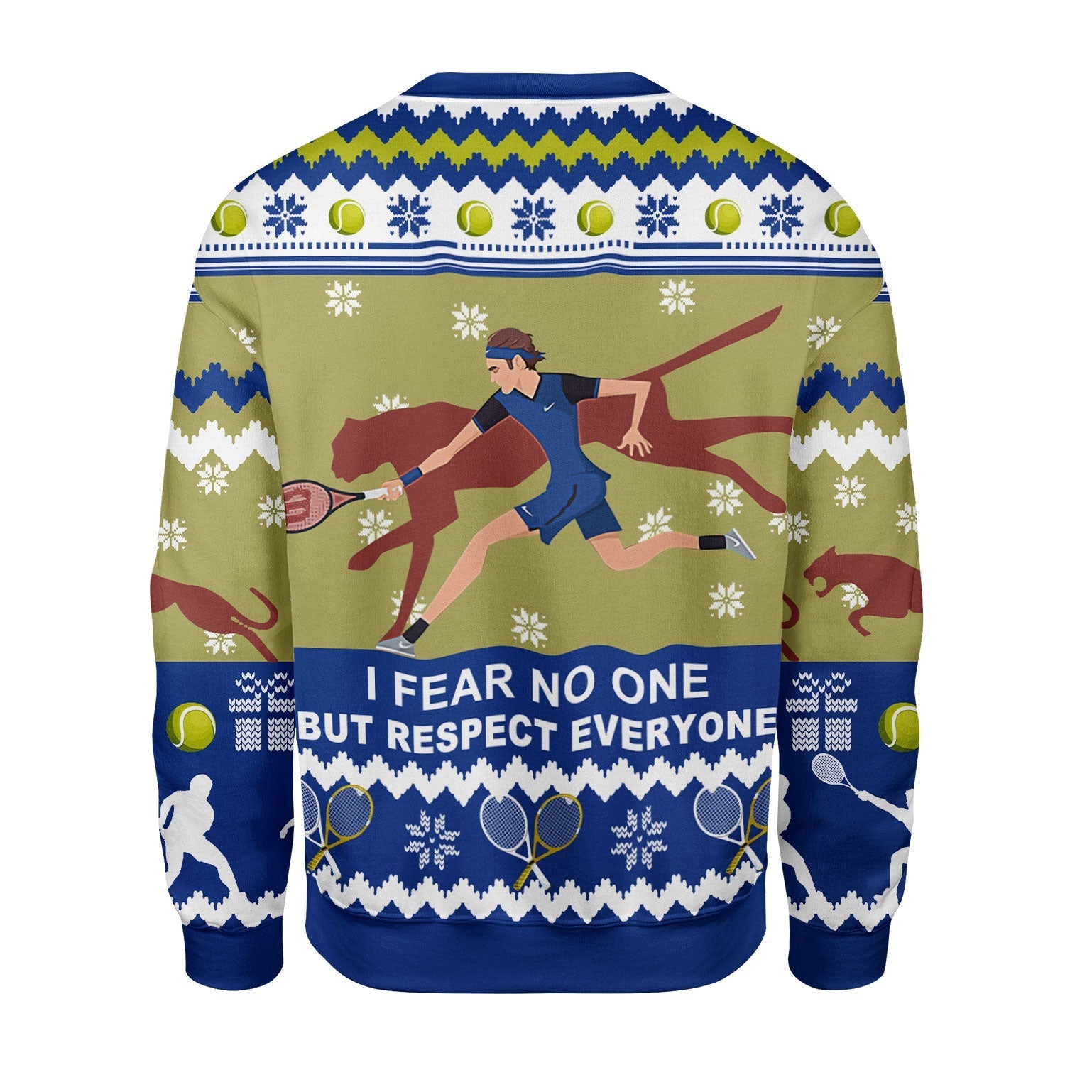 YMskins Christmas Sweater Respect Everyone 3D Apparel