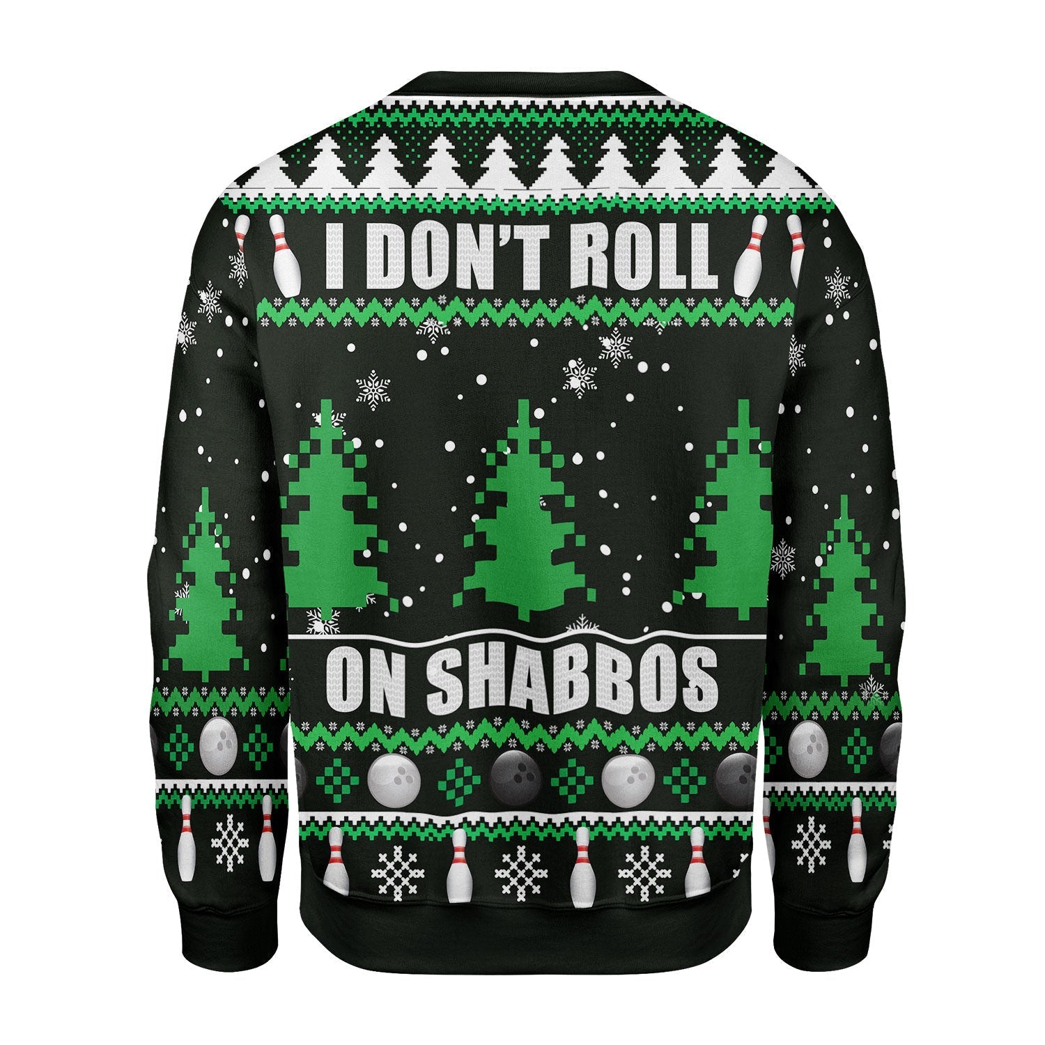 YMskins Christmas Sweater I Don’t Roll on Shabbos 3D Apparel