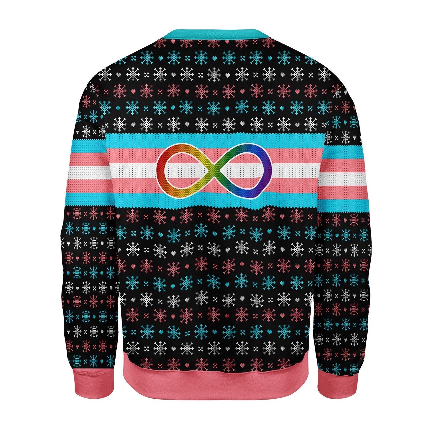 YMskins Christmas Sweater Transgender Autistic Flag 3D Apparel
