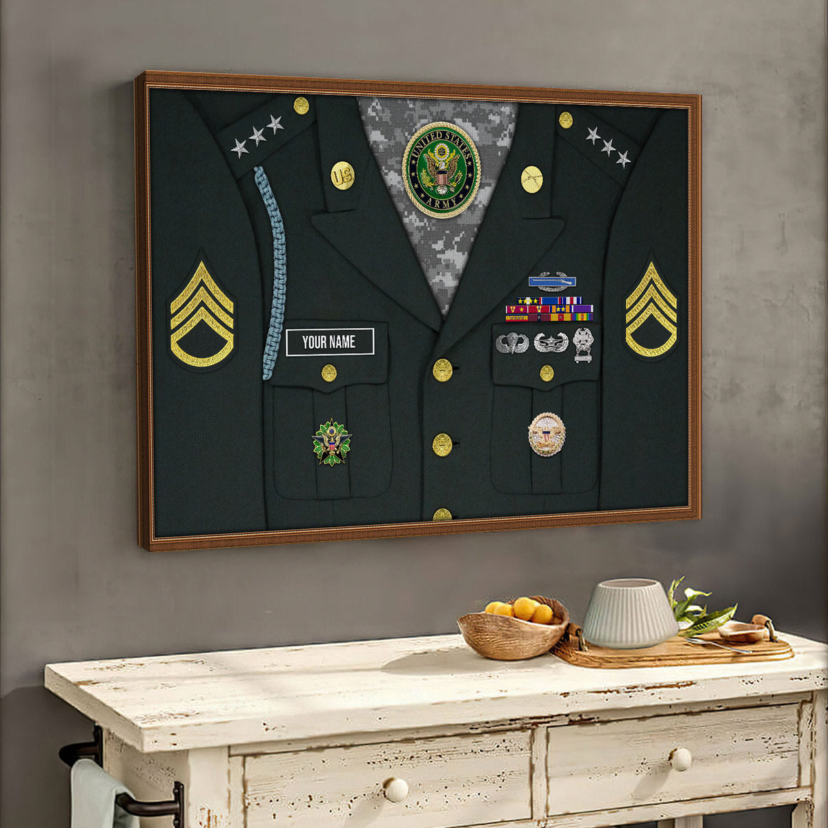Custom U.S Army US Army Green Service Uniform Digital File/ Poster/ Canvas