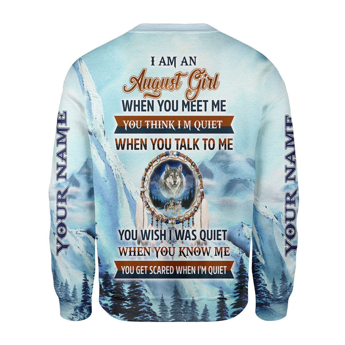 YMskins Personalized Tops I Am An August Girl All Over Printed