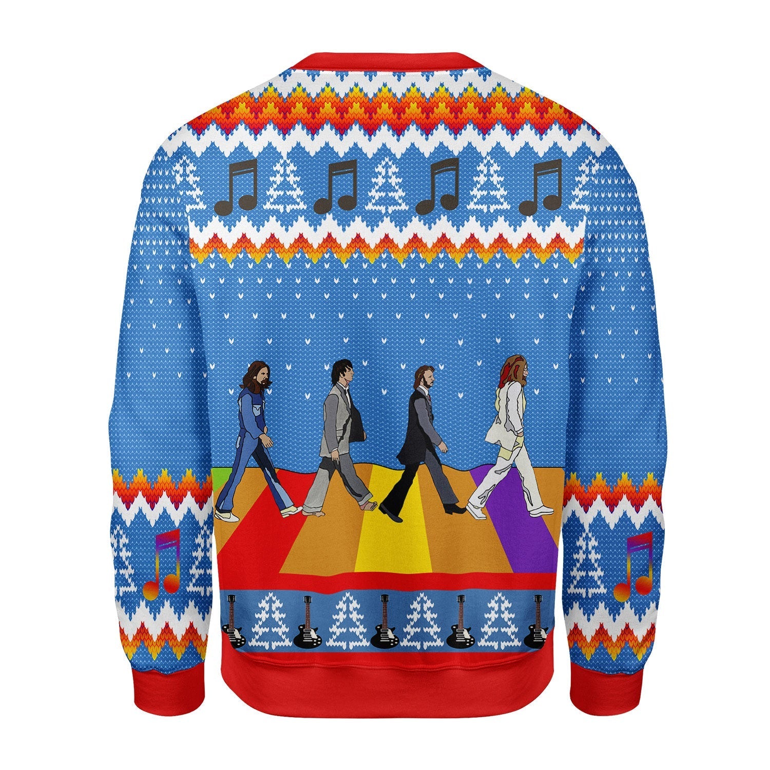 YMskins Christmas Sweater The Beatles Hippie 3D Apparel