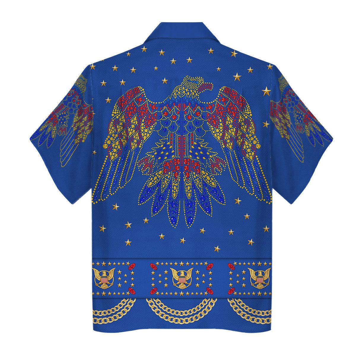 Gearhomie Elvis EAGLE Blue Costume Hoodie Sweatshirt T-Shirt Sweatpants - Gearhomie.com